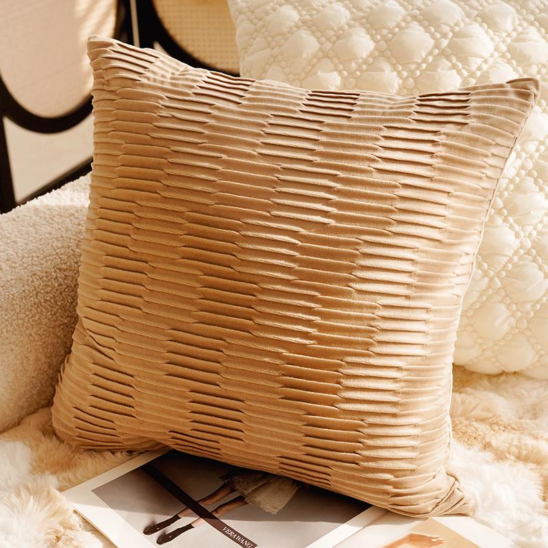 30x50/45x45CM Cute Sheep Throw Pillow Cover Simple Brown Cartoon Stamping Waist Cushion Cover Decor Home Decorative Pillowcase