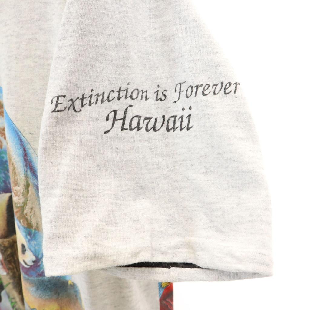 SIGNAL SPORTS 90s Made In USA Old Animal Print Short Sleeve T-shirt M Men's Used