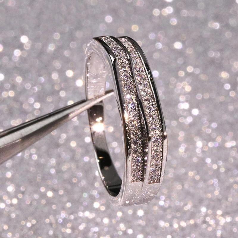 Huitan Unique Irregular Design Rings Trendy Simple Stylish Finger Accessories for Women Delicate Charming Jewelry for Wedding