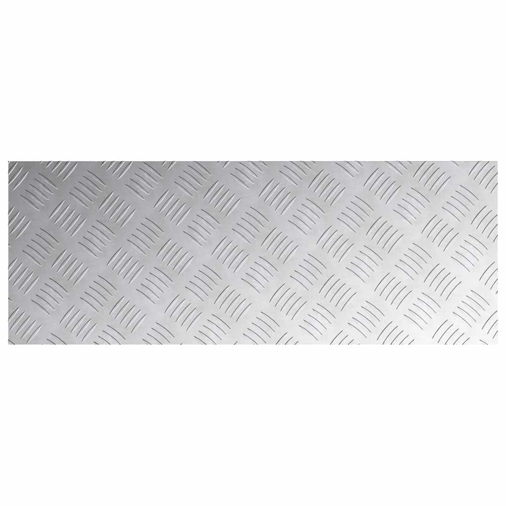 Stair Tread Step Right Angled 2 pcs Silver 80 x 30 cm Aluminum
