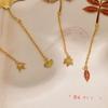 4pcs Vintage Autumn Leaves Hollow Bronzing Metal Bookmark with Metal Chain Pendant Bookmark for Birthday Writers Teachers