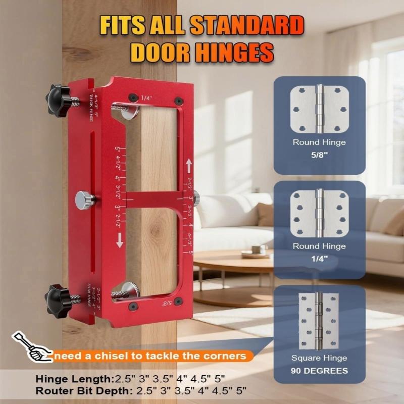 Complete Door Tool Set Feature Hinge Jigs and Locking Templates Door Hinge Jigs for Professional Installation Result