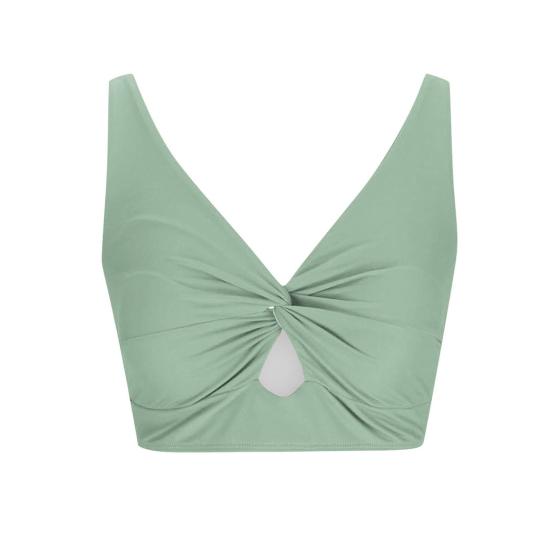 

Женские купальники, верхние части, завязанный спереди, ажурные детали, регулируемые бретели, съемные подушечки, топы для плавания S