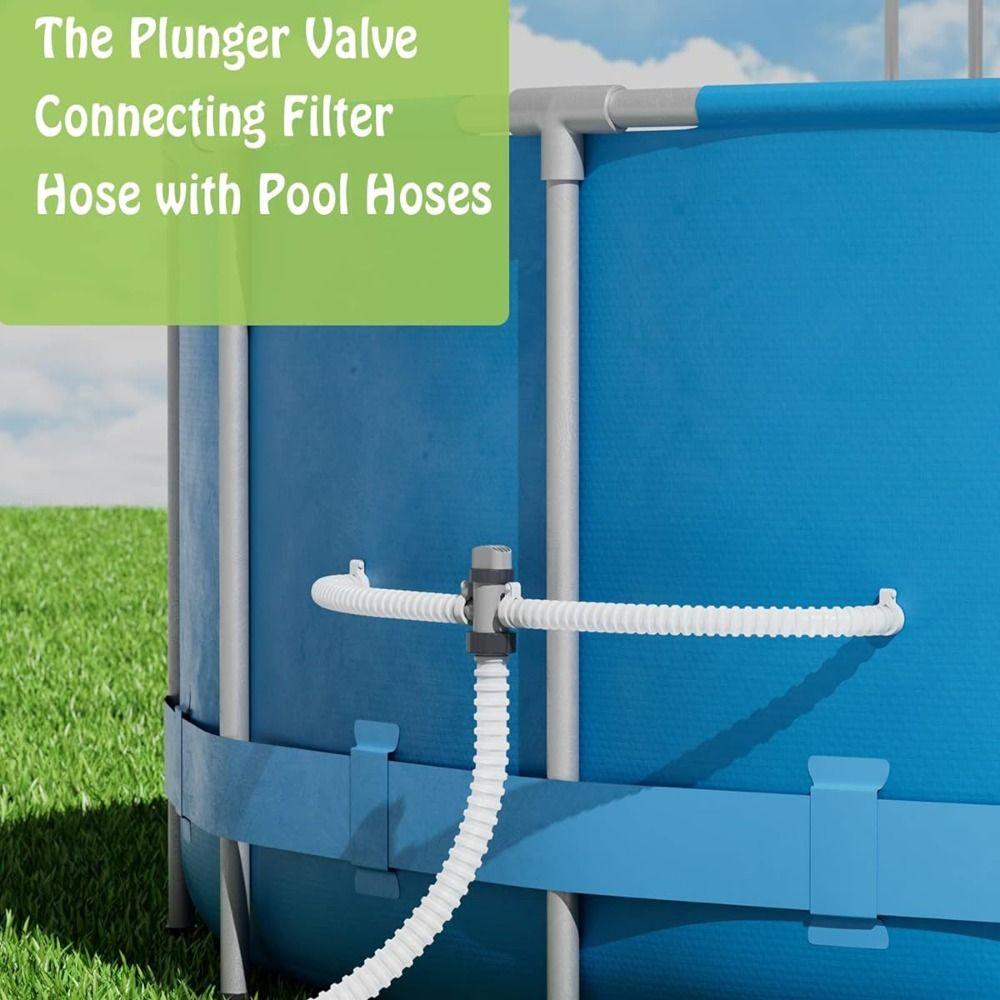Universal Hose Plunger Valve Easy Installation Pool Replacement Valve Pool Plunger Valve
