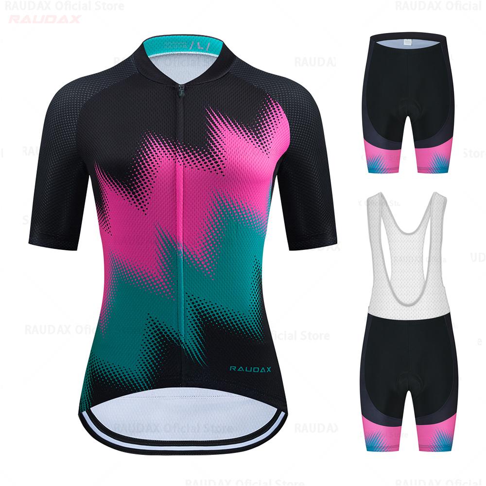 Women Short Sleeve Mountian Bike Clothing Racing Bicycle Clothes Ropa Ciclismo Girl Cycling Set 2026 Summer Breathable Cycling Suit Set