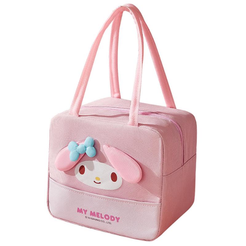 Sanrio Hello Kitty My Melody Cinnamoroll Cute Kawaii Lunch Box Handbag Lunch Bag Aluminum Foil Thickened Insulated Bag Meal Bag 1370₽