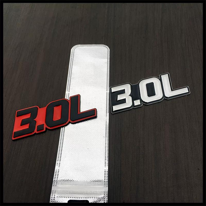 Car displacement tail label 1.8L2.3L2.4L3.0L4.0L5.7L metal displacement car sticker, body sticker