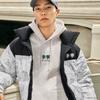 Li Ning Hot Pots Down Collection Down Jacket Unisex White Gray Snow Mountain AYMU497-1