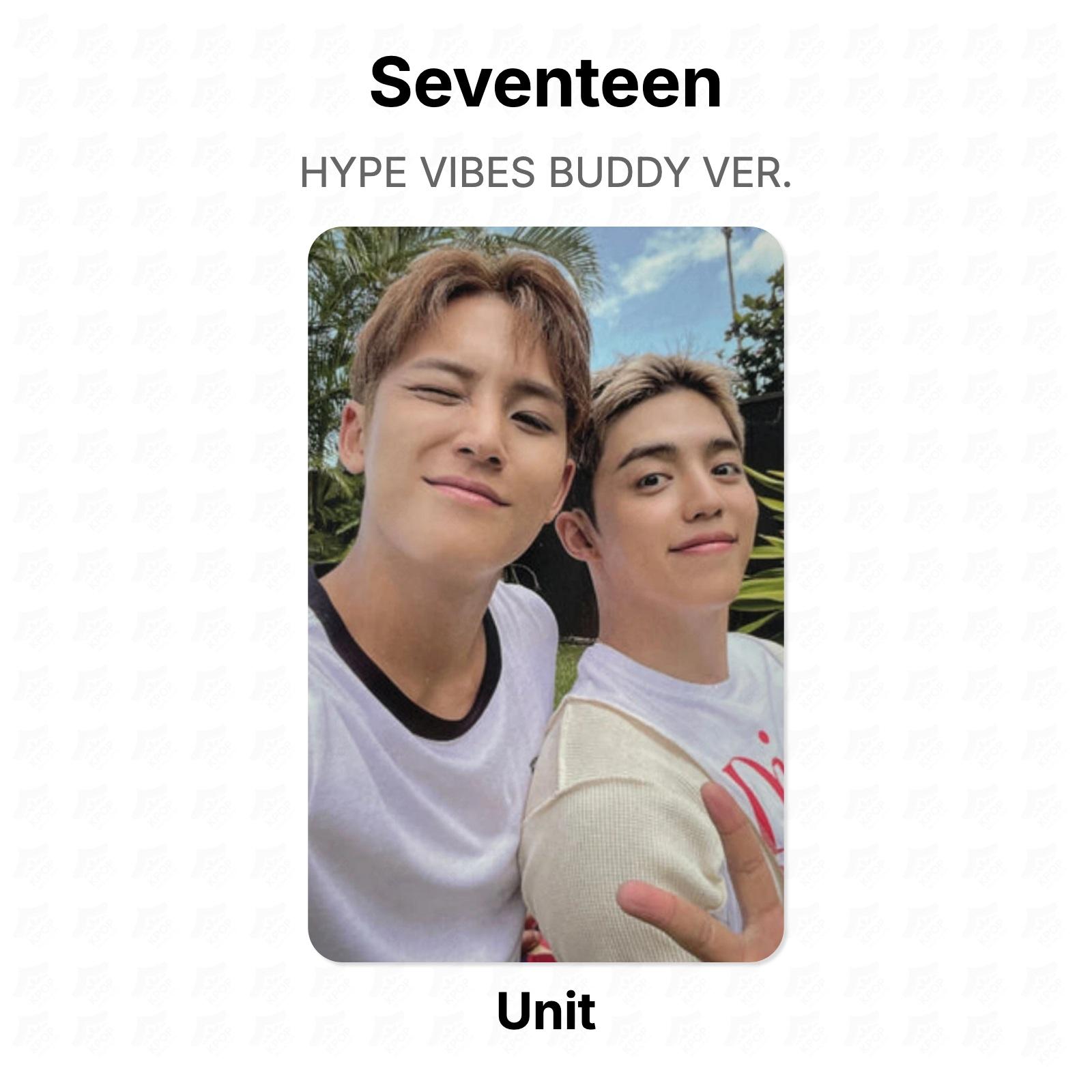 Seventeen HYPE VIBES BUDDY VER. Official Photocard Unit