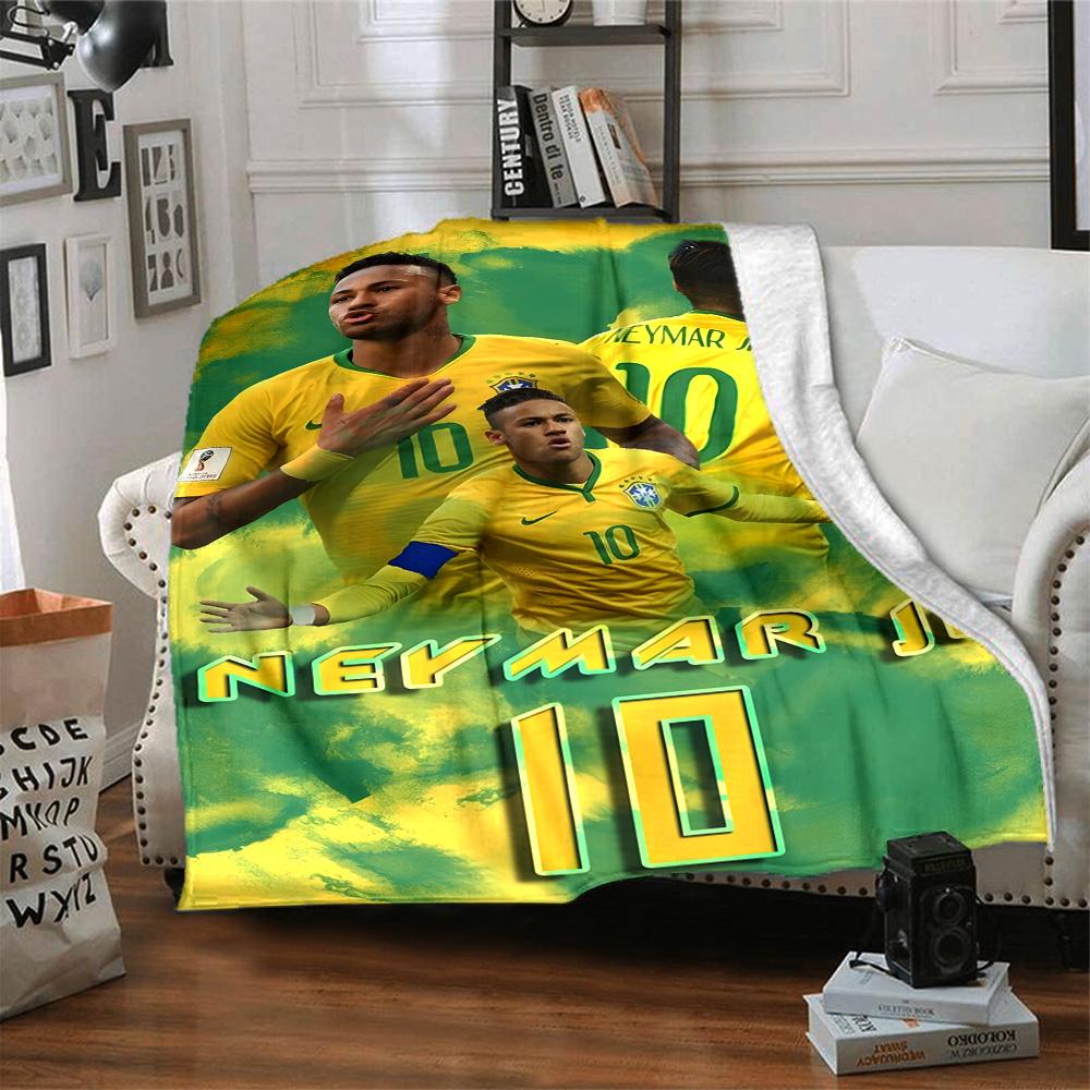 1pc Neymar11 Blanket, Gift, for Men and Women, Soft Blanket, Good for Sofa Bed Couch Travel, Lightweight Flannel Blanket