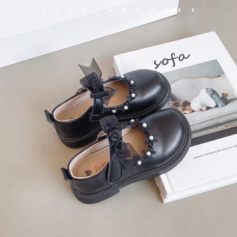 

Кожаные туфли для девочек в стиле принцессы, одинарные туфли на мягкой подошве, новая детская обувь 2025 года, обувь для выступлений, зарубежный стиль, балетки, туфли Doudou 26-30 yards FCL shot 50 pairs