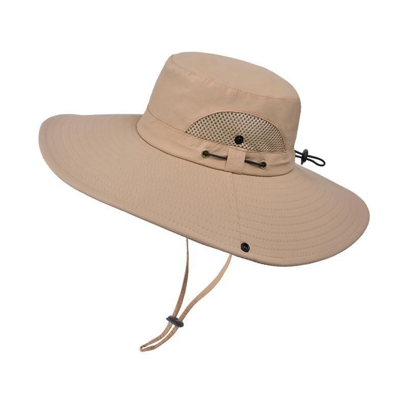 

9207 Bucket Hat Men s Summer Hat Hiking Sun Shade Outdoor Hat Big Brim Sun-Proof Breathable Sun Hat Men Cycling 9207 khakis