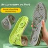 Fuß Akupressur Einlegesohle Herren Damen Weich Atmungsaktiv Sport Dämpfung Einlagen Schweißabsorbierend Deodorant Orthopädische Schuhsohle