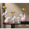 Balloon Bear Resin Ornament Children's Room Creative Gift Couple Wedding Clearance Cute Girl Heart Ornament