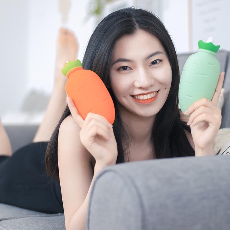 Silicone Explosion-Proof Hot Water Bottle: Portable, Microwaveable Mini Hand Warmer