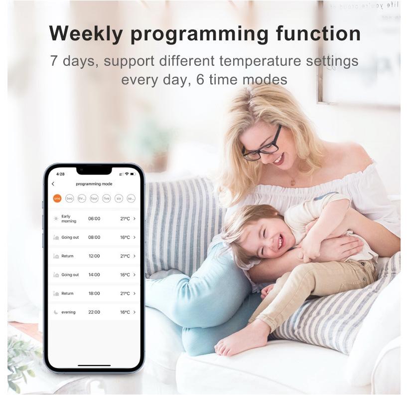 Tuya Zigbee Smart Thermostat Radiator Valve with App Control