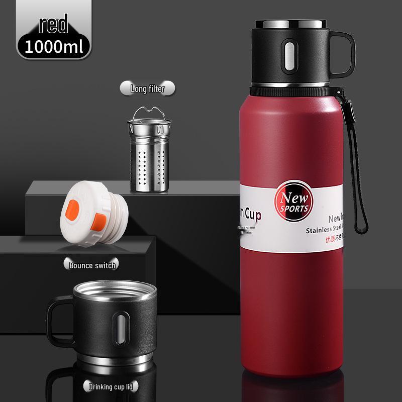 Premium 316 Stainless Steel Insulated Travel Tea Cup with Large Capacity and Water Separation