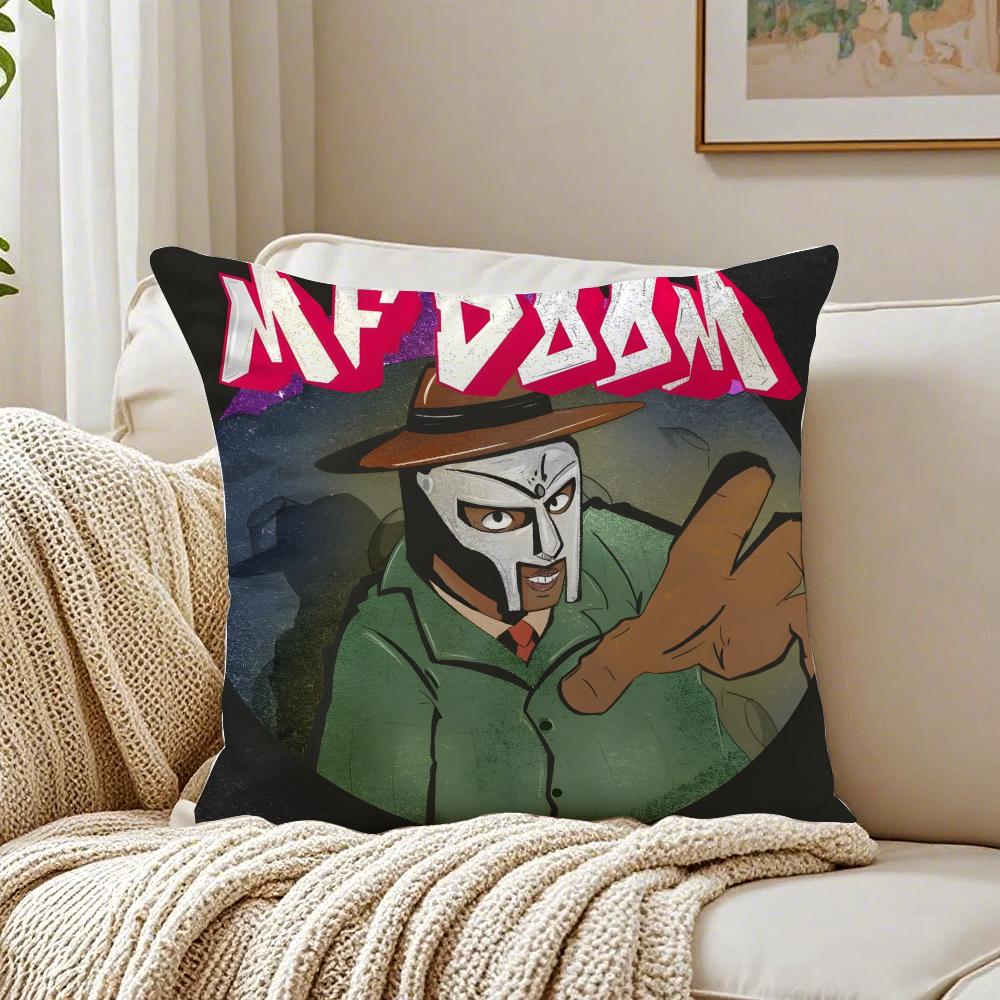 Rapper M-F D-Doom Madlib Cushion Cover Linen Pillowcase Soft For Sofa Bed Home Room Decor