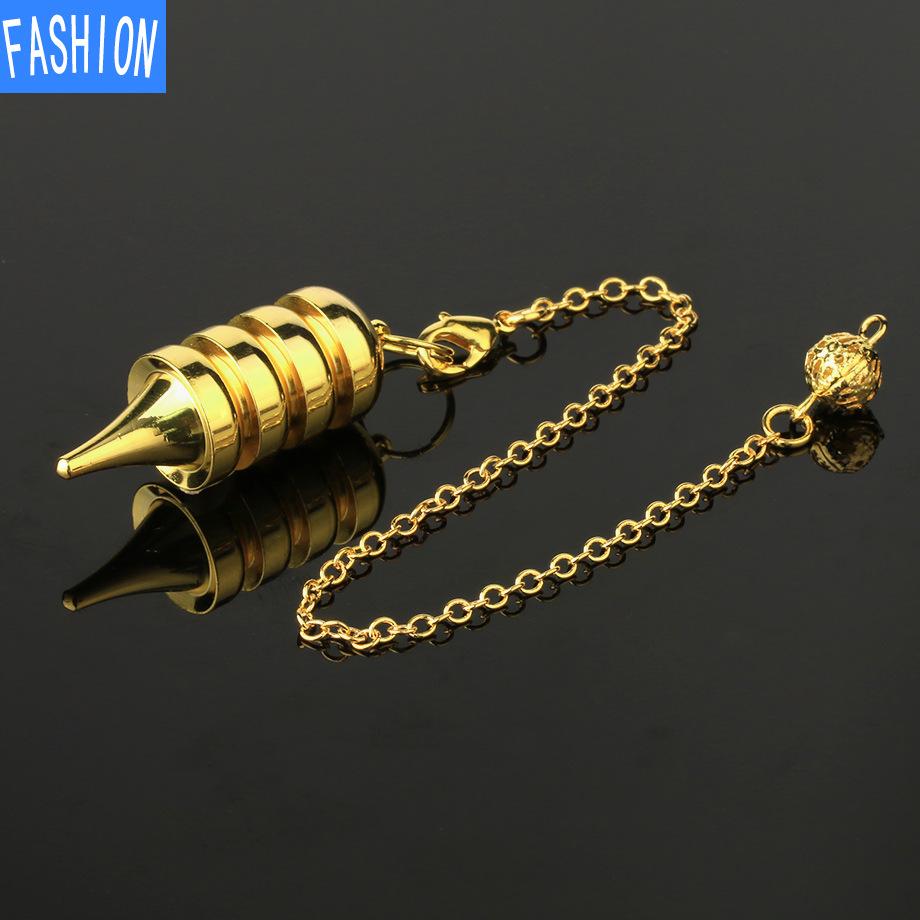 European and American Pendant Lingdang Geometric Tarot Brass Electroplated Metal Universal Jewelry for Men and Women