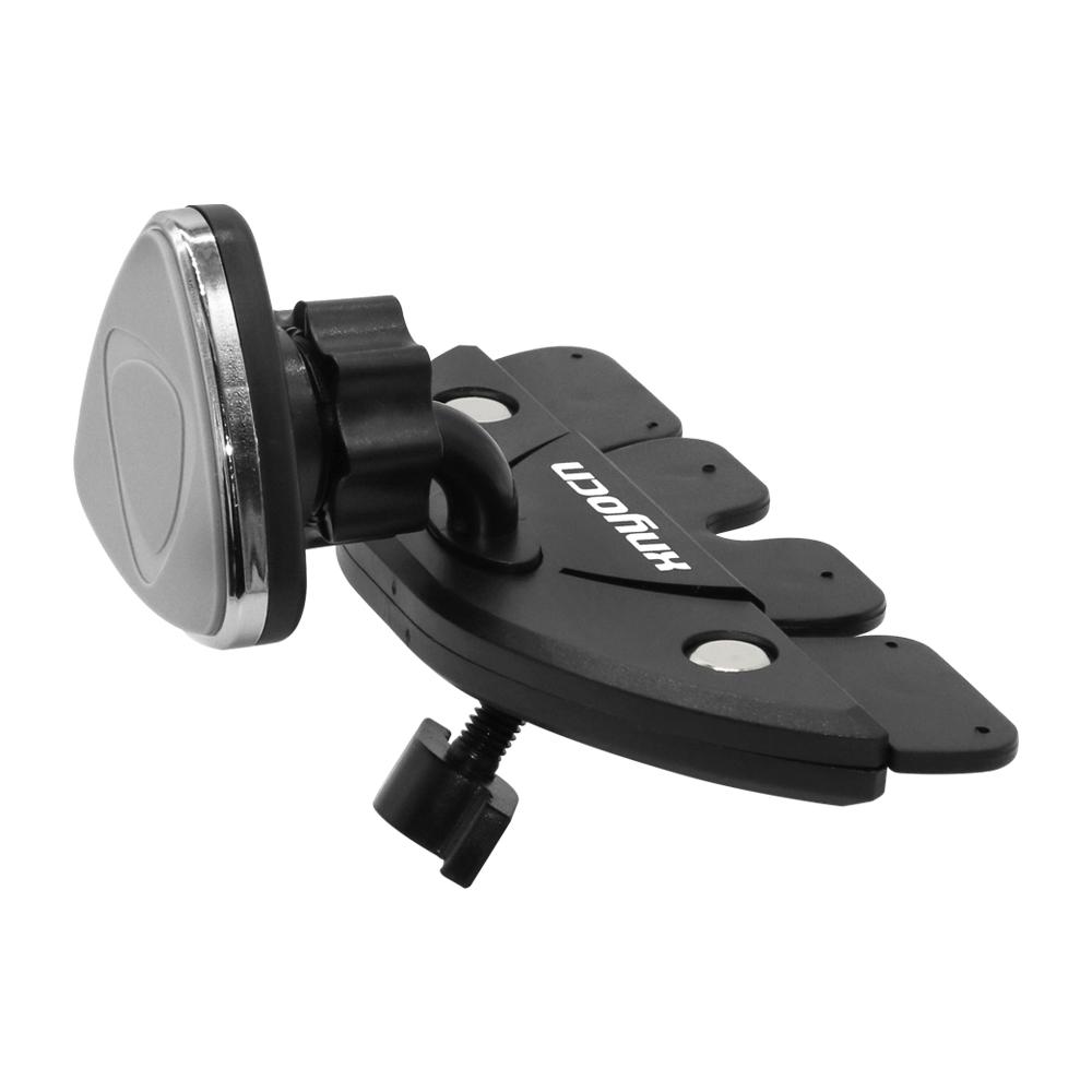 XNYOCN Magnetisk Bil Nettbrettstativ CD-spilleplassfeste Telefonholder 360 Rotasjon Støtte for Ipad Pro Mini iPhone 14 Xiaomi Samsung Tab