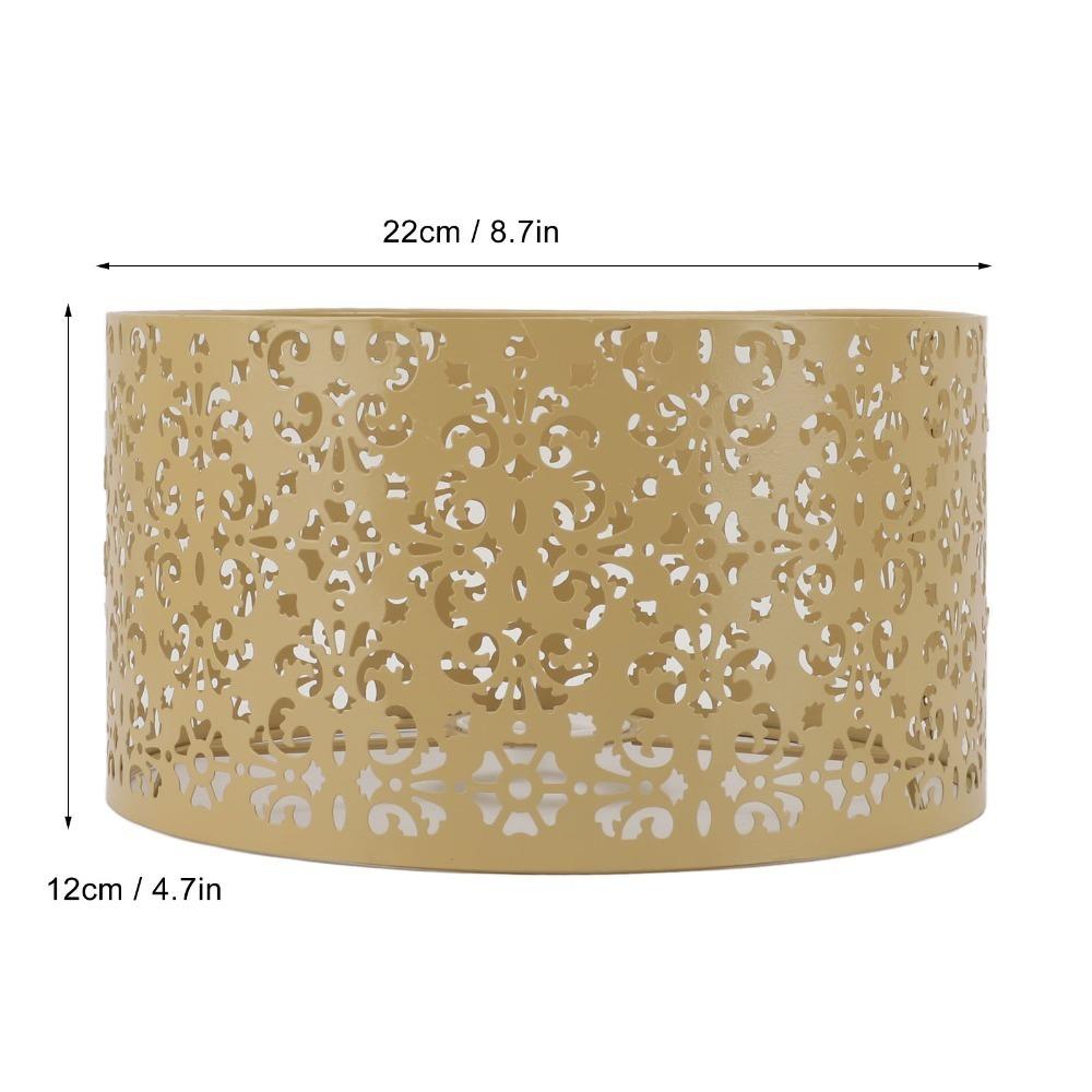 Simple Iron Lampshade Geometric Pattern Medium Size Chandelier Lamp Shades Lamp Cover Bedroom