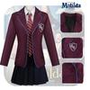 Cosplay Costume Matilda Purple School Uniform Dress Halloween Party Prop Gifts