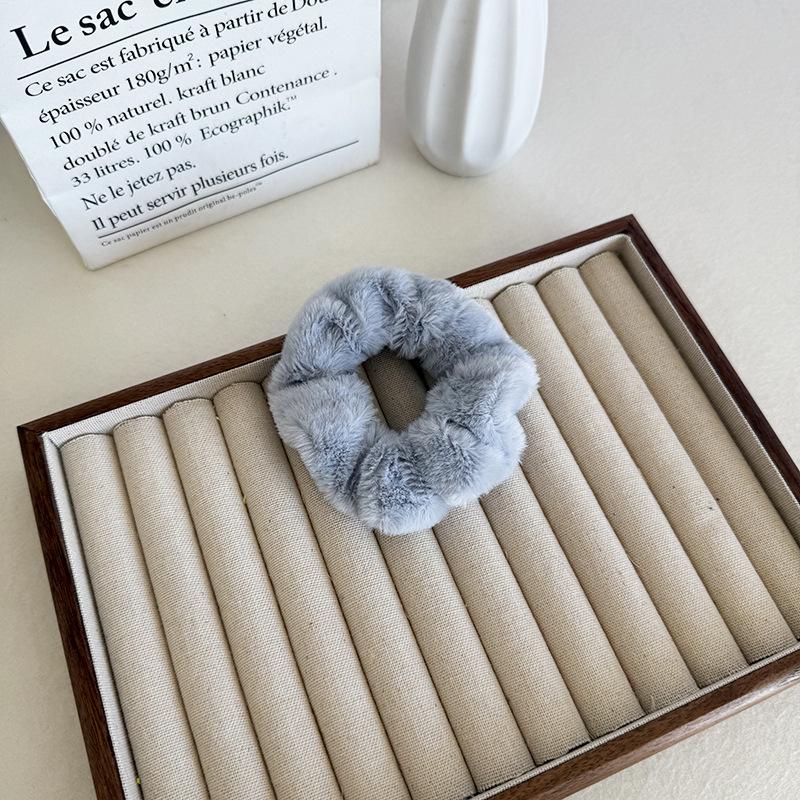 Herbst/Winter Plüsch Haargummis - Groß Süße Milchtee Farbe für Frauen