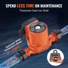 Vevor Hot Water Circulation Pump Cast Iron Recirculating Pump 220V 92W, 60 L/min Max Flow Rate, 6m Max Head Lift, 1-1/2" Threaded Connection, 2°c To