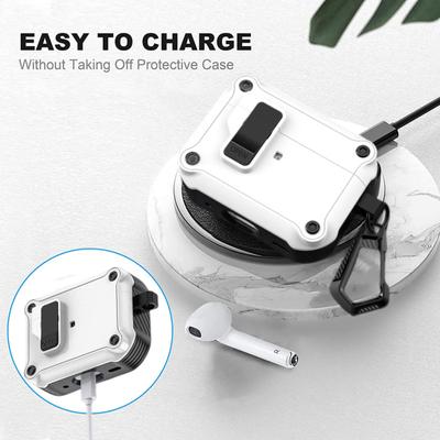 Ochranné puzdro na slúchadlá Bezpečné zámky Úplná ochrana so závesnou sponou Kryty slúchadiel pre AirPods Pro 2. gen.