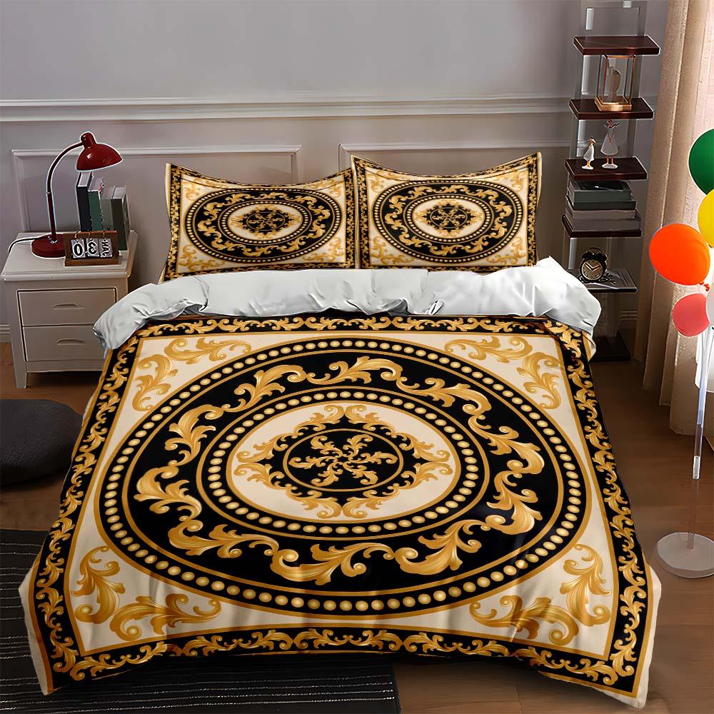 

Ornate circular design. Bedding Duvet cover sets Duvet covers Pillowcases gifts (1 * Duvet Cover 2 * Pillowcases, without duvet insert) 135x200cm