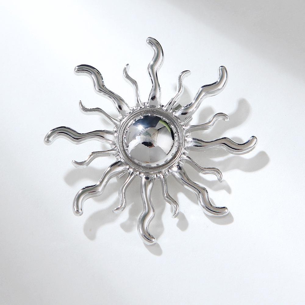 Lanhao Sonnenblume Umweltfreundliche Legierung Brosche: Nischen-Mode-Anstecknadel für französische Mäntel & Pullover