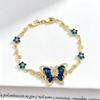 Multicolor Zircon Flower Bracelet Dreamy Aesthetic Flower Rhinestone Bracelet  Women
