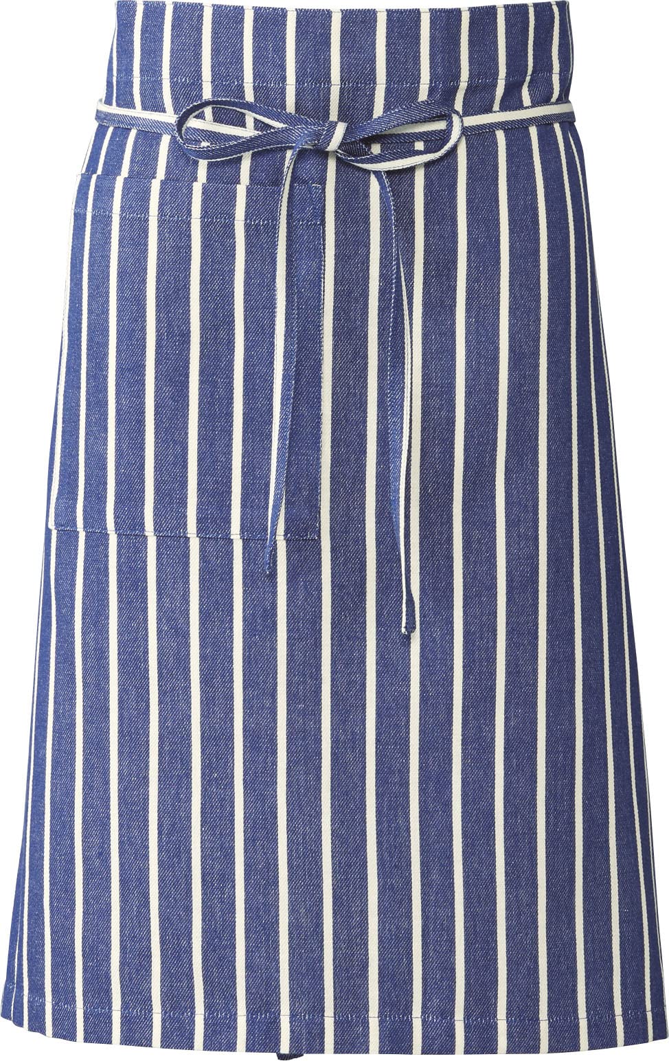 

365methods Габриэль Гарсон Талия Свободная С Длиной Темно-синий Фартук, Фартук, Размер, Карман, 60 см, 100% Хлопок, Унисекс, Кухня, Кафе, Простой, Полосатый,