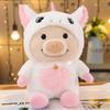 1pc 25cm Cute Piggy Turned Dog Rabbit Rat Mouse Bear Doll Plush Toy  Dog Doll Stuffed Animals Toys For Children Gift