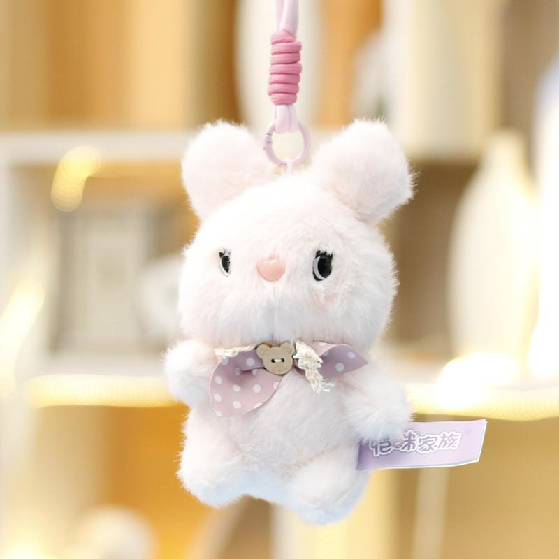 Plush Bunny Stuffed Animal Toy With Soft Short Plush For Kids And Teens Gift