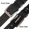 Men's Vintage Cowhide Decorative Business Belt - Versatile and Stylish for Fashionable Denim Pants