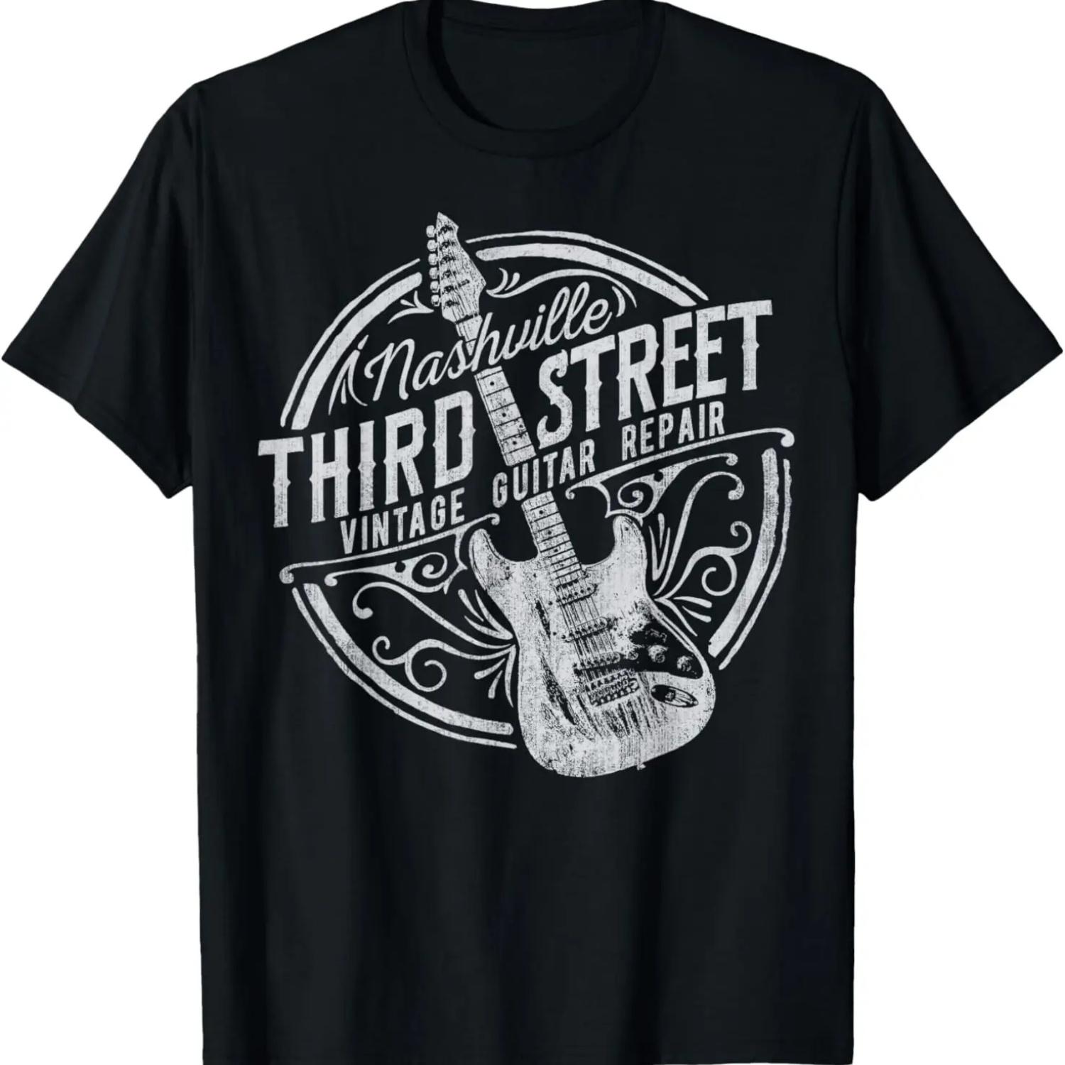 Nashville Third Street Vintage Guitar Repair T-Shirt S
