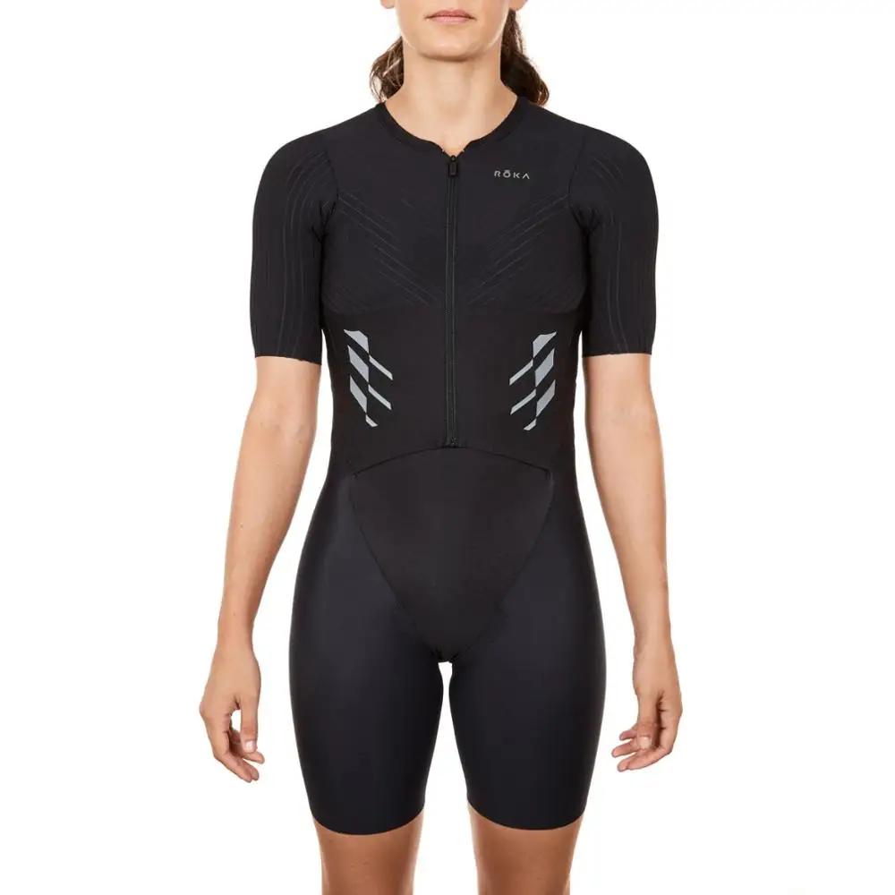 Roka 2020 Donna Estate Ciclismo Tuta da Gara Triathlon Speedsuit Trisuit Maglia a Maniche Corte Bici Abbigliamento Ciclismo Corsa Ropa