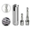 3Pcs Scissor-type Slotted Trailer Drill Bit Adapter For RVs For Pop-up Campers Automotive T-slot Drill Shank Drill Bit Aluminum