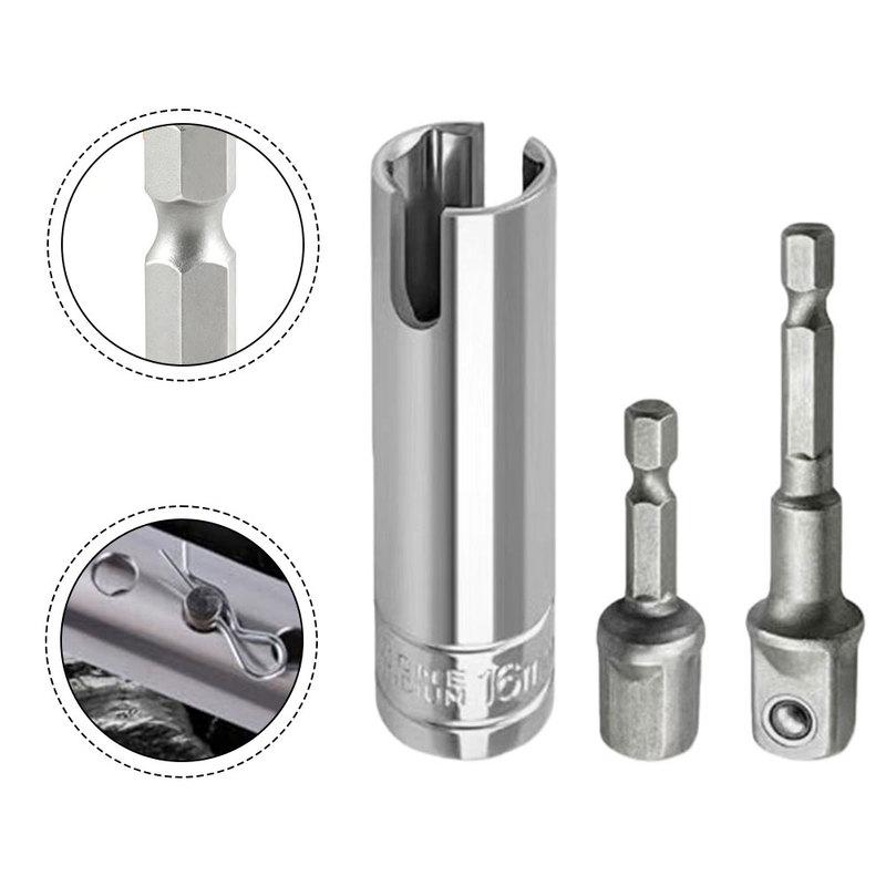 3Pcs Scissor-type Slotted Trailer Drill Bit Adapter For RVs For Pop-up Campers Automotive T-slot Drill Shank Drill Bit Aluminum