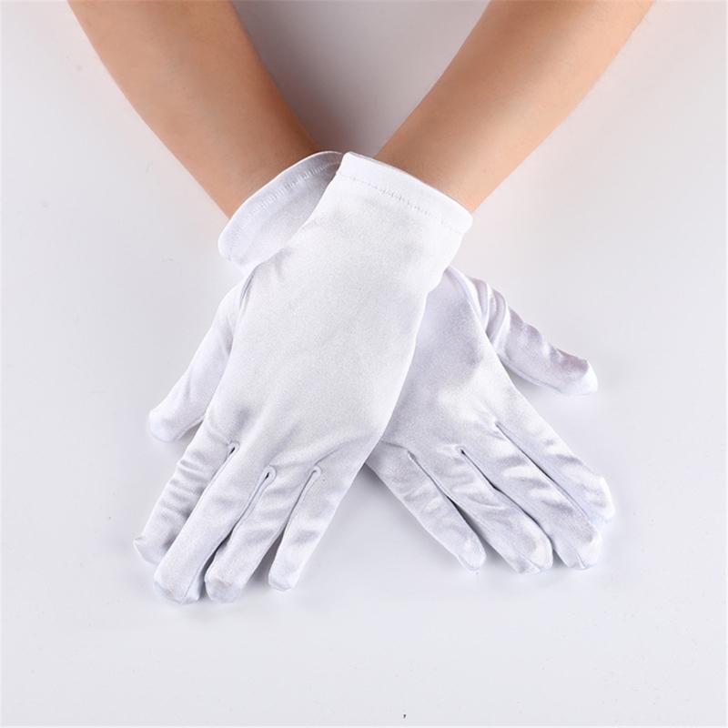 Kurze Handschuhe für formelle Veranstaltungen, Party-Kostümhandschuhe, elegante Zeremonienhandschuhe, Erwachsenen-Unisex-Bühnenauftritte, Handhandschuhe