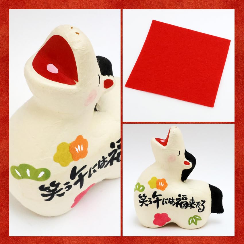Osaka Choseido Zodiac Horse New Includes a Free Original Wooden Tag Torn Washi Horse Brings Good Ornament, Ornament, Year's Ornament, (Sent