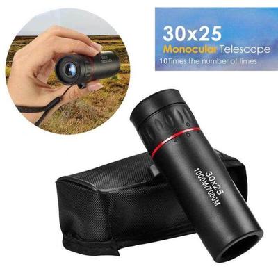 Monokulární dalekohled 30X25 1000m Dálkový zoom Dalekohled s vysokým rozlišením Vodotěsný mini 10x zoom pro cestování