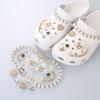 3D Rhinestone Flower Chain Shoe Buckle for DIY Crocs Accessories