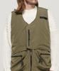 Cargobros Cb Quilted Multi-Pocket Padded Vest (Khaki)