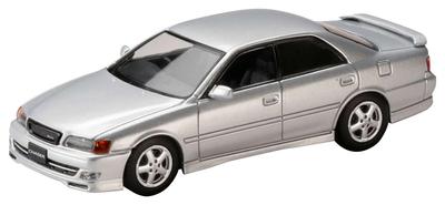 HJ64 Scale Toyota Chaser Tourer V 1998 Mesh Front Silver Finished HJ643072S 1/64 (JZX100) / Grill, Metallic, Product,