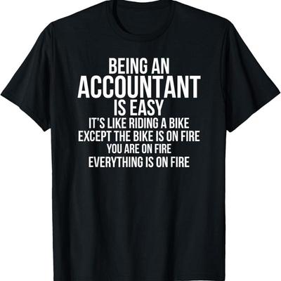 Being An Accountant Is Easy Bookkeeper Accounting T Shirt