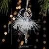 Křišťálově čirá vánoční ozdoba třpytivá strom/baletka/mašle/hvězda vánoční závěsná dekorace do ložnice obývacího pokoje statku