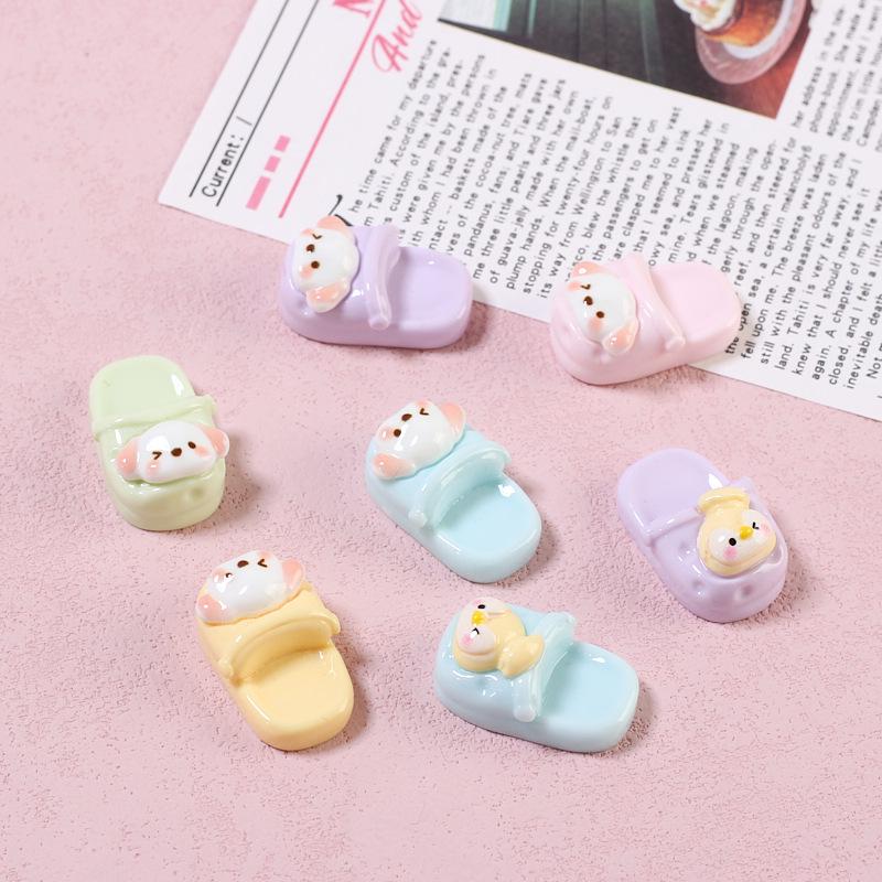 Handmade Resin Hair Clips & Cartoon Croc Charms - Cute Animal Designs & Jewelry Materials