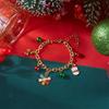 Christmas Santa Claus Snowman Tree Pendant Bracelet For Women Girls Exquisite Christmas Party Bracelet Jewelry Adjustable Gift